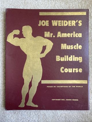Vintage Joe Weider’s Mr America Muscle Building Course 7 Booklets 1957 Rare Euc