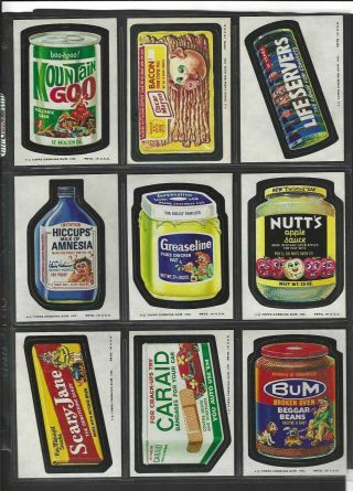 Wacky Packages Series 10 Complete Set Of 29 W Complete Rare Glossy Nm Sharp