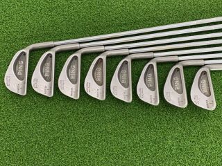 Rare Ping Golf Karsten I Black Dot Iron Set 2 - 9 Right Handed Steel Ttt Standard
