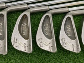 RARE Ping Golf KARSTEN I Black Dot Iron Set 2 - 9 Right Handed Steel TTT STANDARD 3