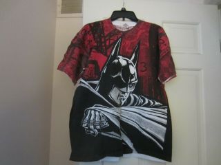 Vintage 1992 Batman Dc Comics Inc Stanley Desantis Be There T - Shirt Aop Rare L