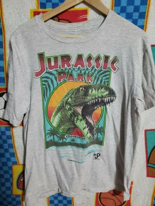 Vintage Very Rare 1993 Jurassic Park Velociraptor T Shirt Size M