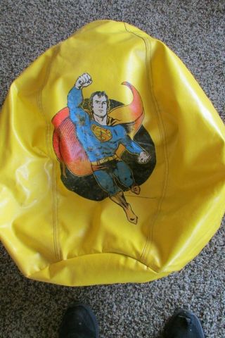 Vintage 1975 Superman Bean Bag Chair 1975 Rare Cool Rare Cool
