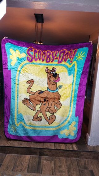Vintage Scooby Doo Blanket The Northwest Company 60 " X50 " Rare Very Hard To Find