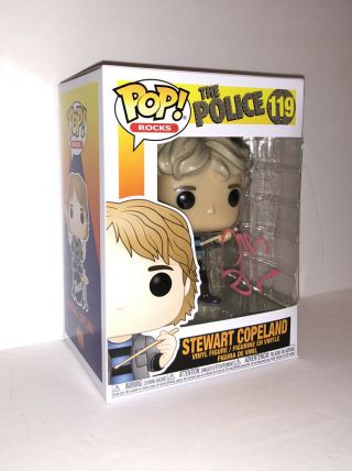 Stewart Copeland Signed Funko Pop The Police Autograph Synchronicity Rare