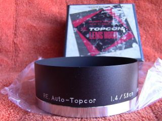 Topcon Metal Lens Hood For Re Auto Topcor 5.  8cm 58mm 1.  4 Rare