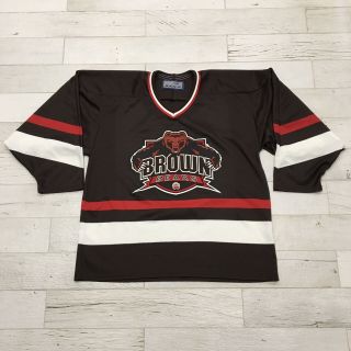 Bauer Brown University Bears Hockey Jersey Adult Medium Vintage Ncaa Rare