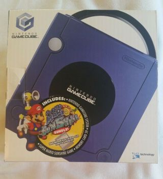 Nintendo Gamecube Mario Sunshine Console Box,  Manuals Only Rare
