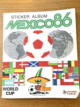 Mexico 86 World Cup Panini Sticker Album (only 22 Missing) Very Rare