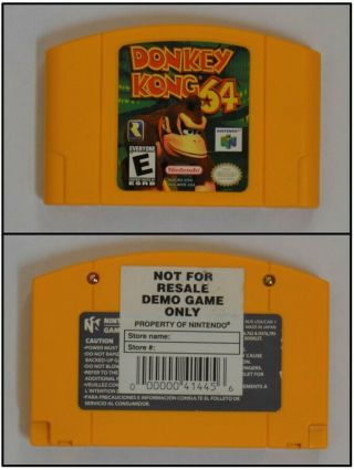 Donkey Kong 64 N64 Rare Kiosk Demo Cartridge