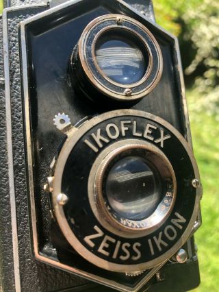 Rare Zeiss Ikon Ikoflex Tlr " Coffee Can " Camera - Novar F:4,  5 8 Cm