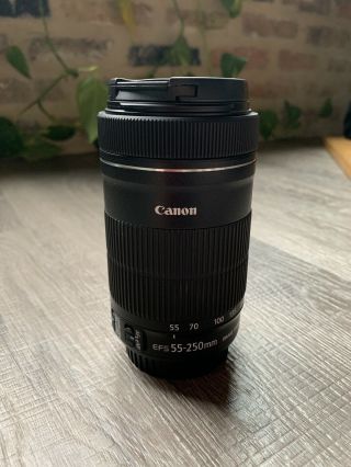 Canon Ef - S 55 - 250mm F/4.  0 - 5.  6 Is Stm Lens Rarely