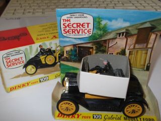 Rare Vintage Dinky Toys 109 Gabriel Model T Ford Secret Service Meccano Matchbox