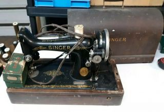 Vintage 1900s Singer Sewing Machine Rare Aa Edition