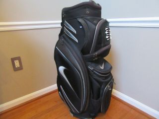 Nike M9 Golf Cart Bag Rare 14 - Way (black And Gray) - Great Design - Modified