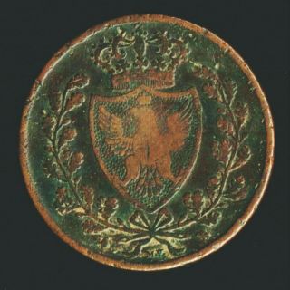 1826 King Charles Felix Kingdom Of Sardinia Italy 5 Centesimi Rare Scarce Coin