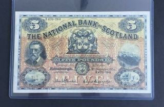 Scotland - 5 Pounds - 1956 - P.  259 - Very Rare - Extremely Fine