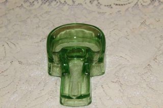 Depression Green Glass Spoon Holder Kgdy 54 Rare Hard To Find