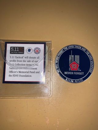 5.  11 Tactical 9/11 Never Forget 10th Anniversary 2011 Challenge Coin Rare