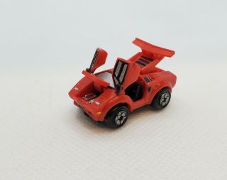 Micro Machines Deluxe Red Lamborghini Countach Doors Open Rare