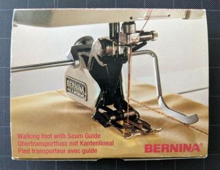 Rare Old Style Bernina Walking Foot With Seam Guide - Instructions