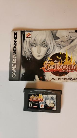 Castlevania: Aria Of Sorrow (nintendo Game Boy Advance,  2003) Rare
