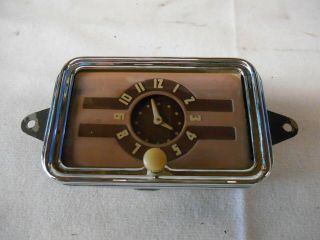Rare 1940 Chevrolet Car Accessory Clock,  Glove Box,  Deco,  Chevy,  Deluxe,  Convert