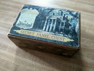 Scarce Vintage Disneyland Haunted Mansion Secret Panel Chest Puzzle Box Rare