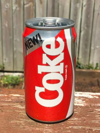 Rare Vintage Vintage 1985 Coke Can Coca - Cola Soda Pop