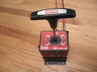 Rare Western Snow Plow Isarmatic T Stick Cable Operated Controller And Cables