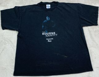 Vtg 2002 The Bourne Identity Matt Damon Jason Bourne Promo T - Shirt Sz Xl Rare