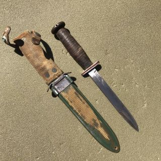 Wwii Usm3 Paratrooper Knife By Dix Rare Maker