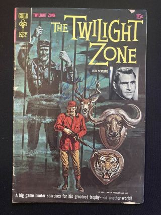Signed Rod Serling - The Twilight Zone.  Comic Book 1962 - Rare Gold Key 27
