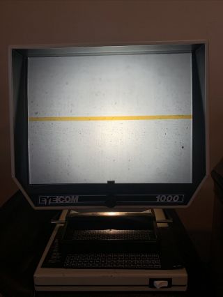 Eyecom 1000 - Vintage Microfiche Microslide Reader Viewer - Ultra Rare