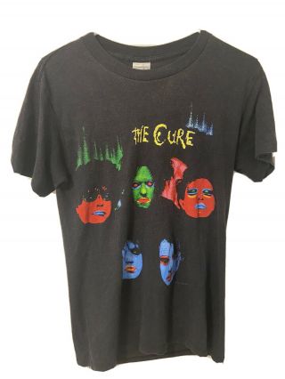 The Cure 1986 Vintage Rare " In Between Days " T - Shirt Size M Goth 1980s