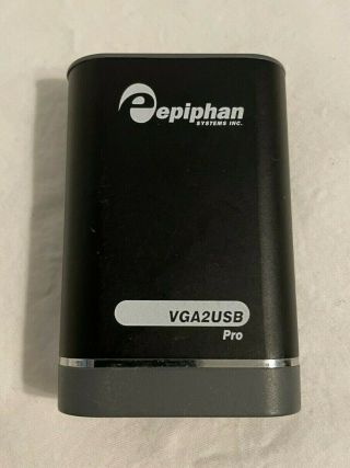 Epiphan Vga2usb Pro Professional Vga Frame Grabber Video Grabber Rare