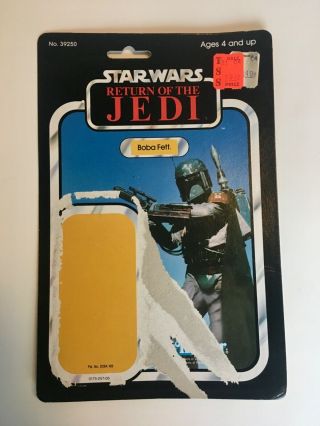 Great Vintage Star Wars Rotj 1983 Boba Fett 77 Card Back Only - Rare