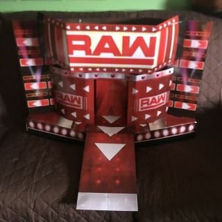 Rare Wwe Raw Pop Up Wrestling Entrance Stage Cardboard Complete