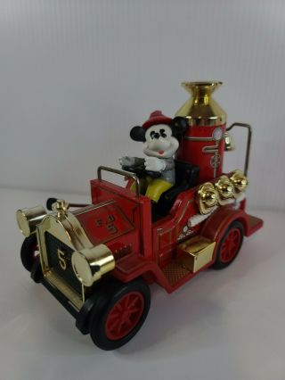 Masudaya Antique Rare Toy Mickey Mouse Tin Car Limited Disney Vehicle Minicar