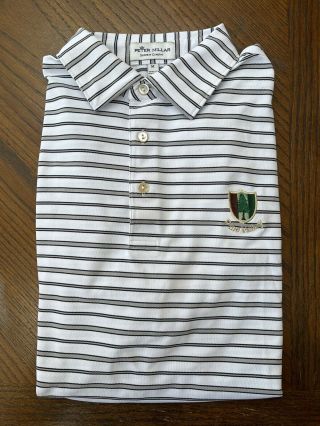 Pine Valley Golf Club Peter Millar Summer Comfort Polo Golf Shirt Rare Euc M