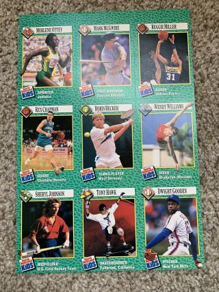 Tony Hawk 1990 Sports Illustrated For Kids 152 Rookie Card Si Uncut Sheet Rare