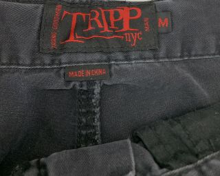 Vintage 90’s Tripp NYC Convertible Chain Pants Black Men ' s Medium M Rare 3