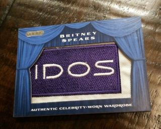 2010 Razor Britney Spears Celebrity Worn Wardrobe Patch Material Rare Sw - 13