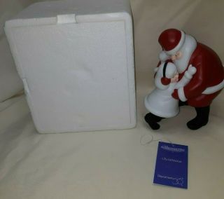 Department 56 Silhouette Santa " I Wuv You Santa " W/ Box Rare $124.  99