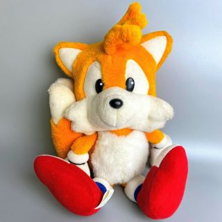 Rare 1993 Tails Sonic2 Sega Plush 14.  5 " Sonic The Hedgehog Limited Stuffed Toy