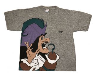 Vintage Disney Captain Hook T - Shirt Size Xl Peter Pan Rare Grail