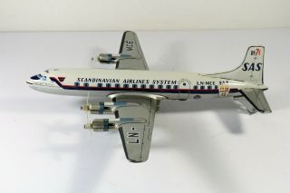 DC - 7C SAS AIRPLANE,  Japan (Yonezawa) vintage tin toy 1950s RARE 2