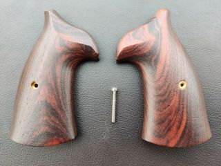 Ahrends S&w K Frame Square Butt Rare Cocobolo Wood Grips