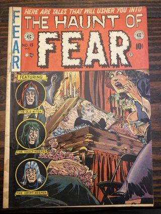 The Haunt Of Fear 15 F/vf Ec Comics Pre Code Horror.  Rare