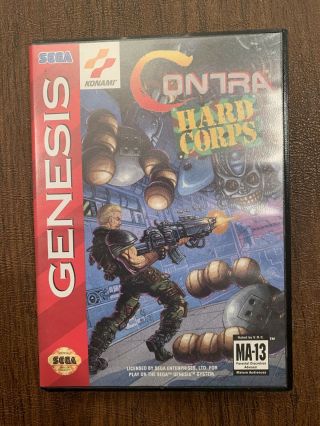 Contra: Hard Corps (1994) For Sega Genesis Rare Cib Complete